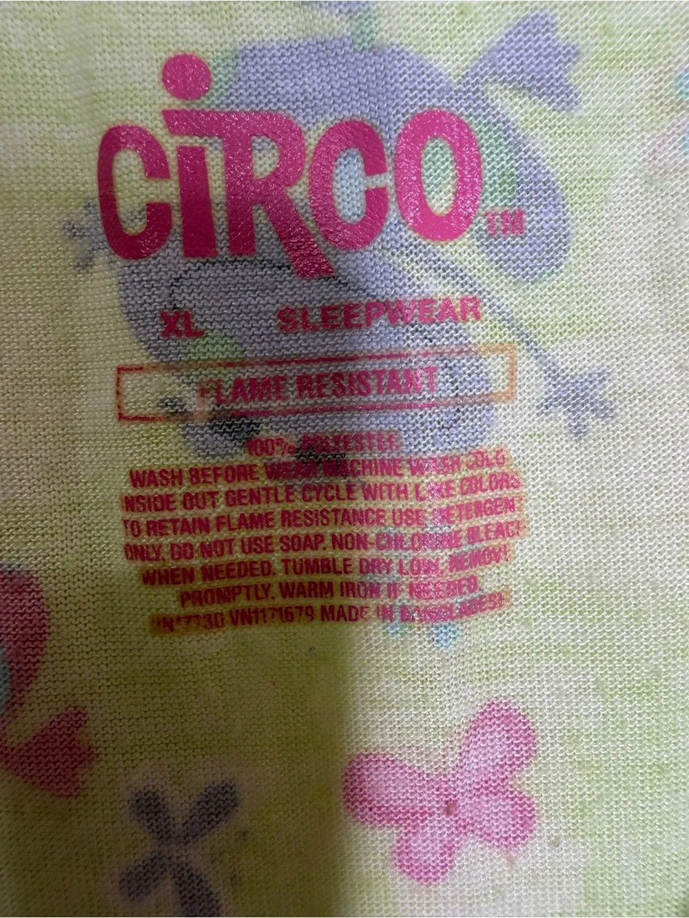 Circo Girls XL Frog Print Lime Green Sleeveless Sleepwear Nightgown